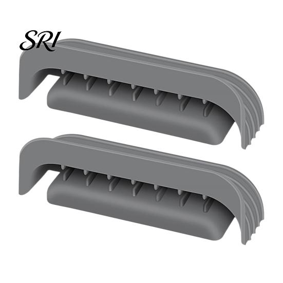 Air Fryer Handle Cover 2Pcs Silicone for Ninja Crispi Glass, Heat-Resistant Pot Holder Grip Sleeve Cleancrisp Glass Container 2.5-QT/4-QT/6-QT 2pcs серый shengruiliann