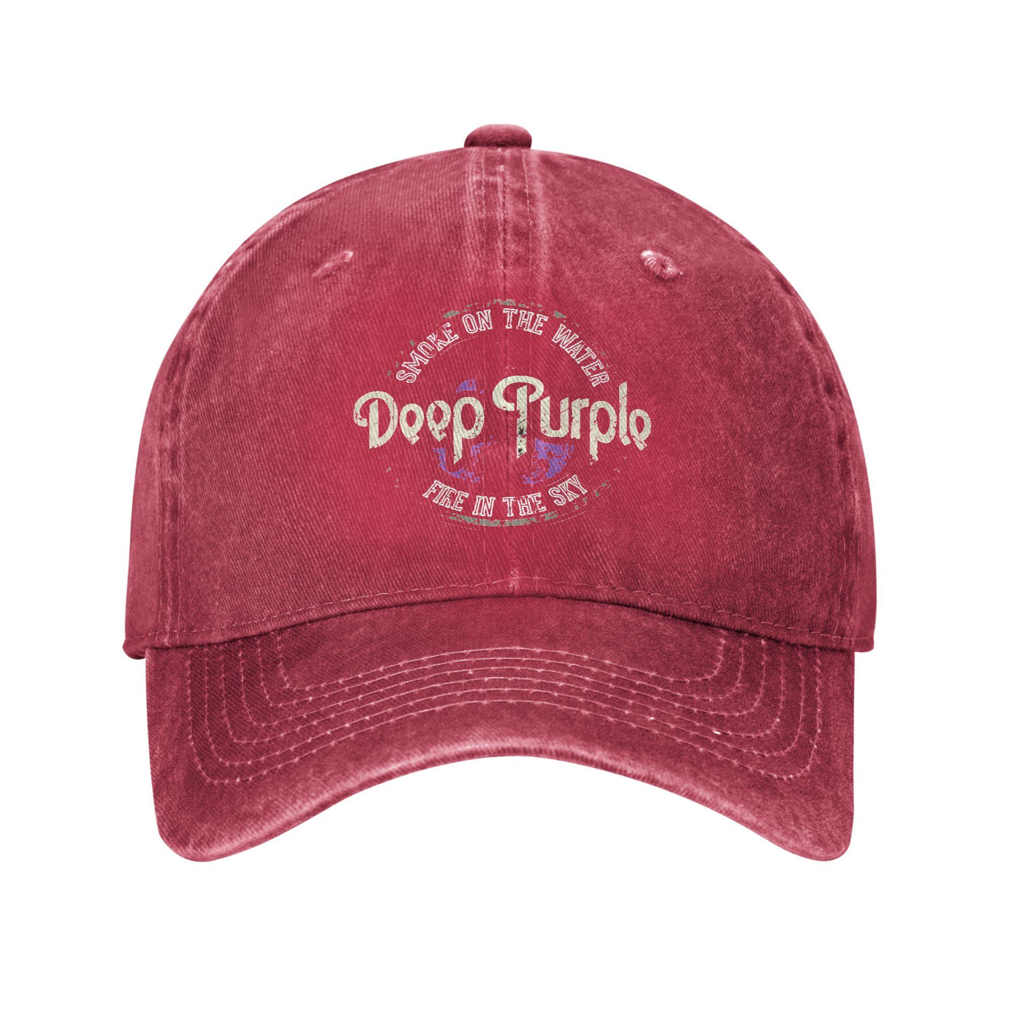 Кепка с козырьком Deep Purple Кепка для защиты от солнца Outdoor Тренажерный зал Защита от солнца Стирка Хип-хоп Кепки Унисекс Унисекс Уличный стиль Индивидуальный DIY Кепки One Size pink DJOJO CAP