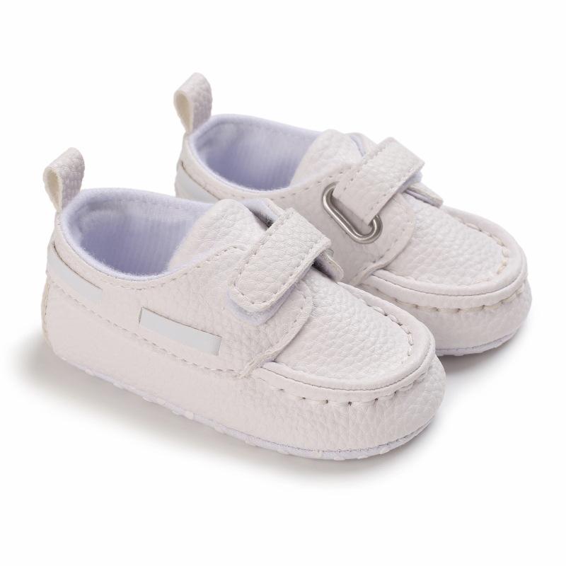 Кожаные детские туфли с мягкой подошвой для весны и осени (0-1 год) gray BabyBloom Shop