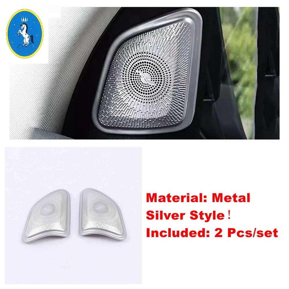 Silver Inner Window Pillar A Stereo Speaker Audio Loudspeaker For Mercedes-Benz GLE GLS Gle320 450  -  Auto Accessories A-pillar horn black hjvaefa