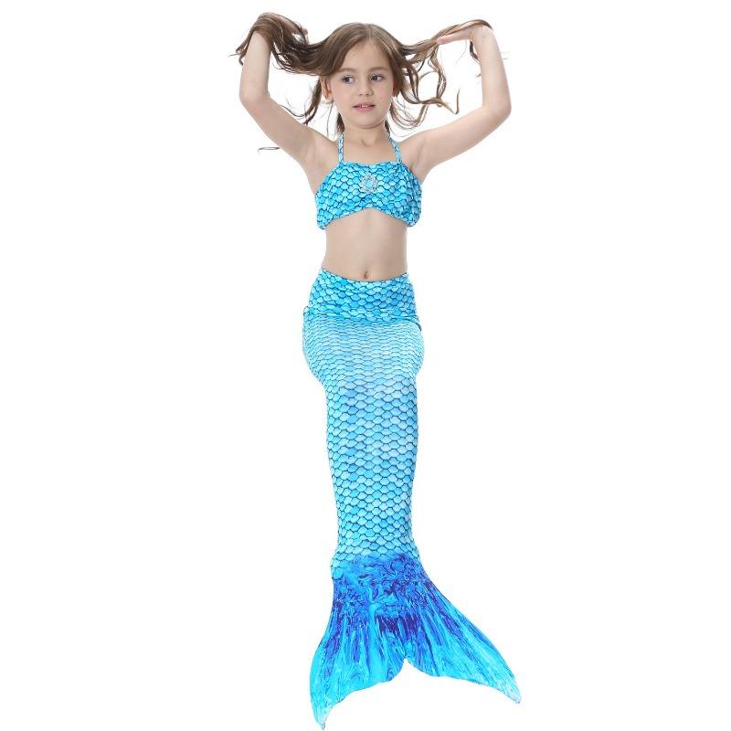 Детский купальник русалки Купальник Хвост русалки Бикини 110 blue Fantasy Fashion Jewelry House