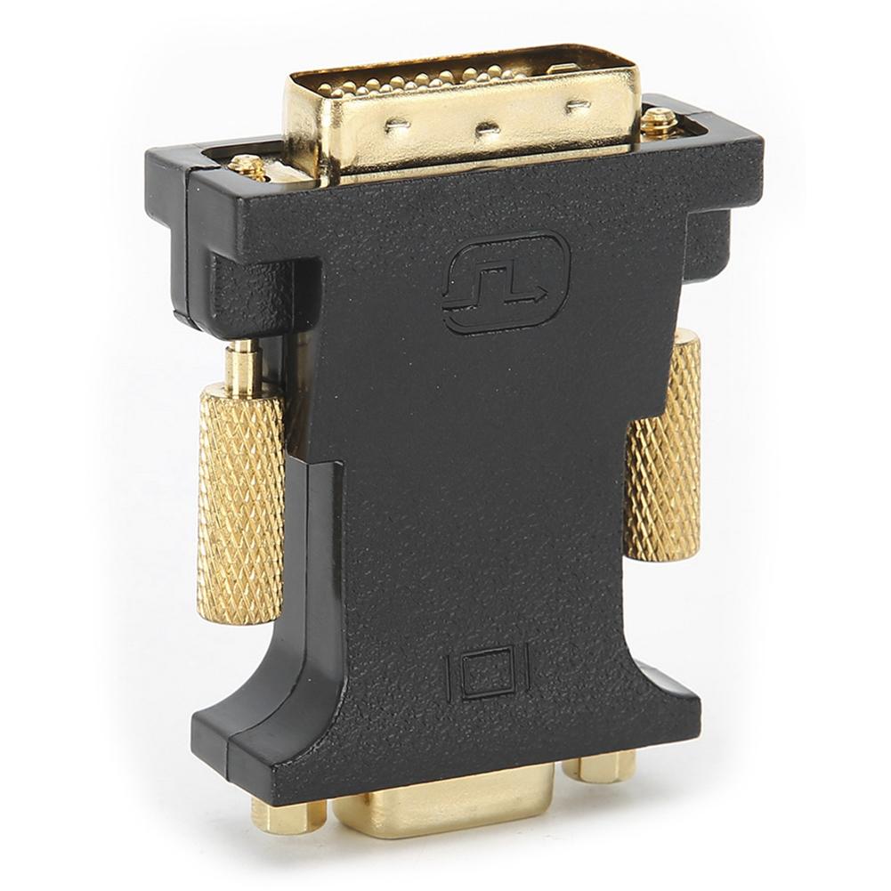 E0401 DVII 24+1 Male to VGA Female Dual Channel с чипом-адаптером GPU to Display beige DIYelecs