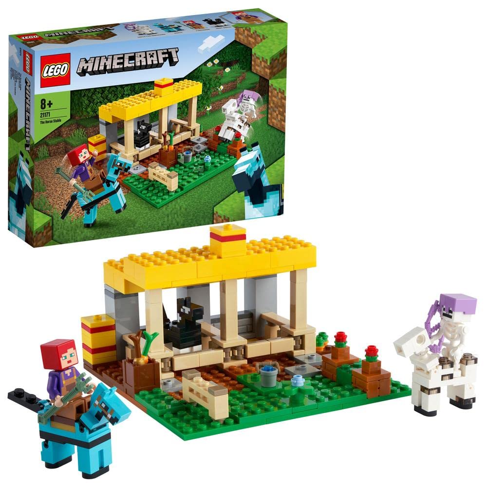 LEGO Minecraft Конюшня 21171 Игрушечные блоки Подарок Видеоигра Животные Мальчики и девочки Возраст 8 лет и старше yellow Omi Japan Products