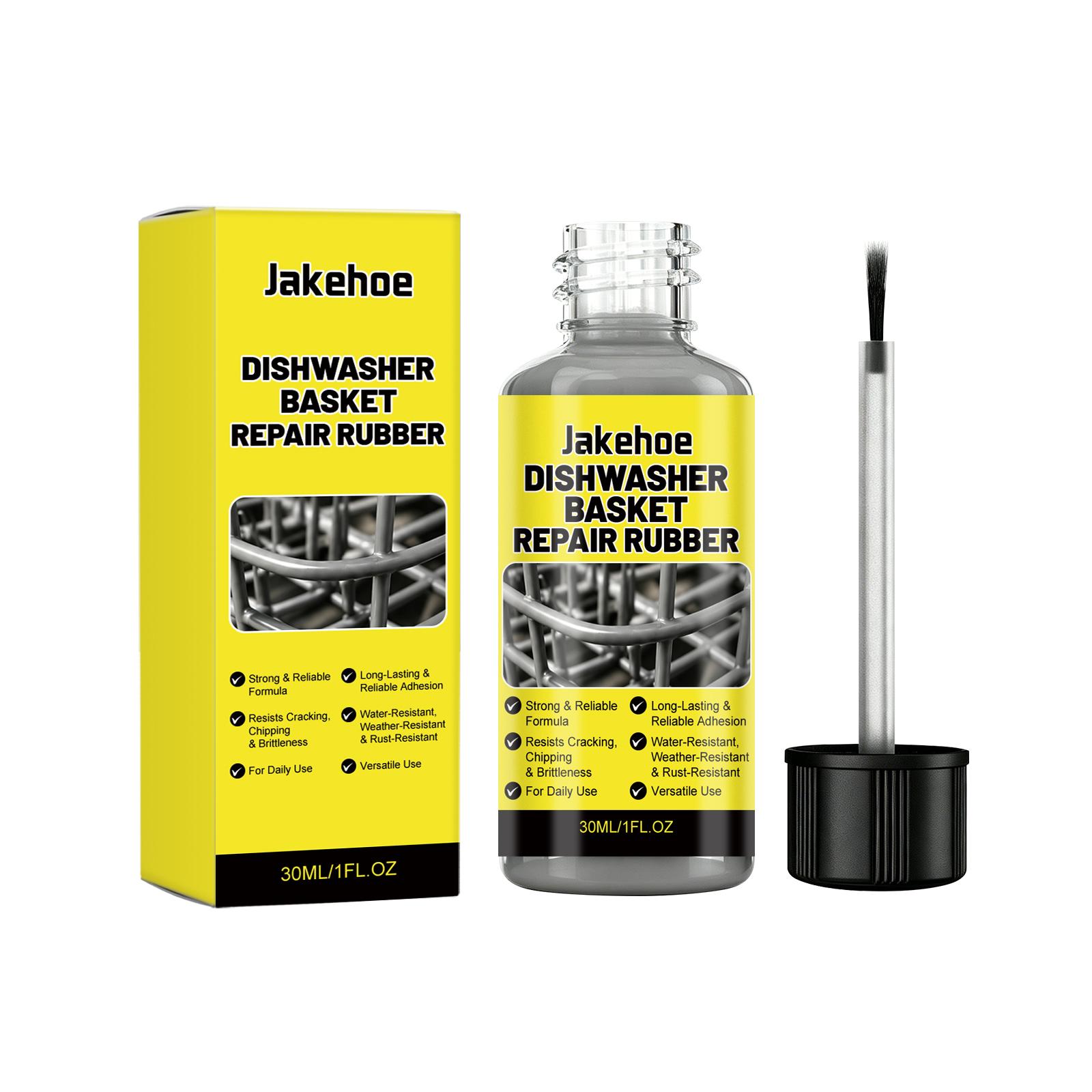Dishwasher Basket Repair Glue Waterproof Rust Proof Strong Long Lasting Bond Quick Dry Touch Up Adhesive  for kitchen Utensil gray Bag In Love