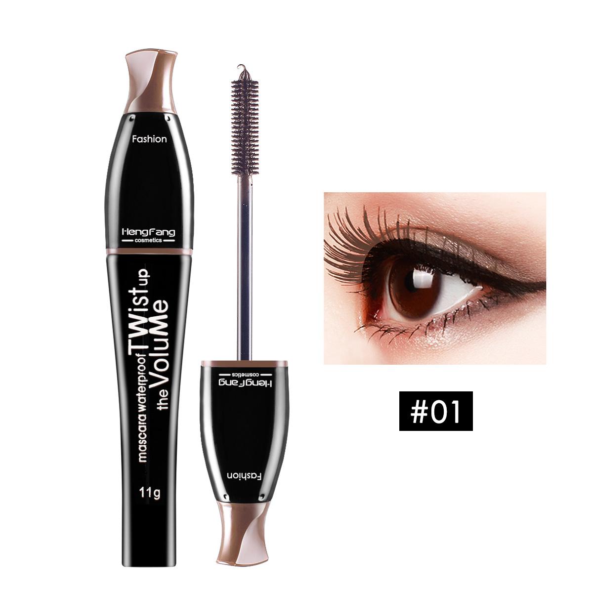 HengFang Удлиняющая керлинговая тушь для ресниц 4 цвета Водостойкая H6160 black LAMUSELAND Beauty