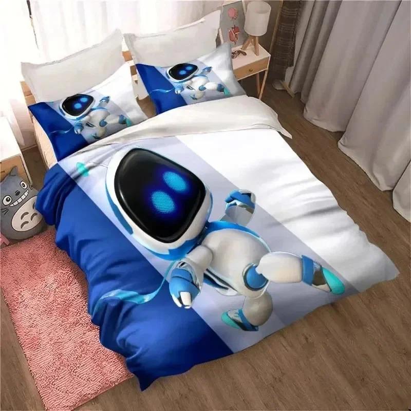ASTRO BOT Очаровательный Мультяшный Комплект Постельного Белья Комплект с Пододеяльником Односпальный Размер Двуспальный Размер Кровать Кинг-Сайз Размер Кровать Комплект для Кровати Взрослые Мальчики Спальня Покрывало на Кровать Наволочка EU Single 135x20 jinmeige childrens clothing