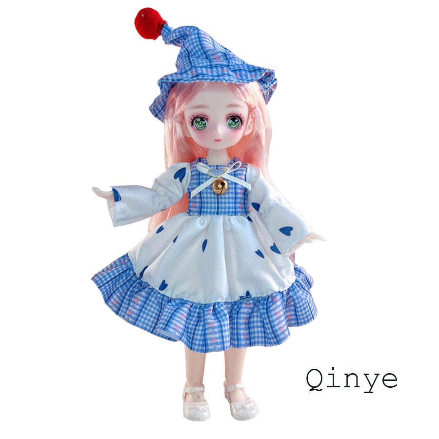 Милые аниме глаза 23 см BJD байтовые куклы для девочек DIY одеваются привлекательные фигурки комическое лицо кукла для подарка на день рождения, праздник, игрушки Doll and shoes gray Bellatrix