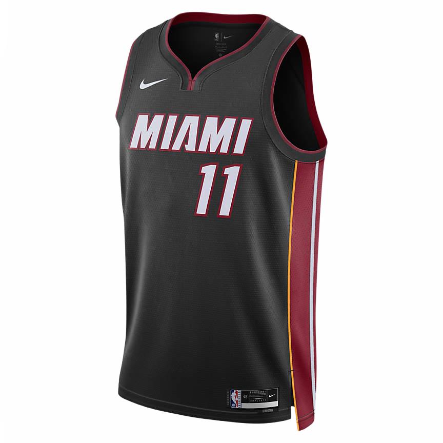 Nike Icon Classic Miami Heat Icon Edition 2022/23 Печать букв и цифр Свитшот Без рукавов Баскетбольная майка Мужская майка Черный DN2011-017 M black