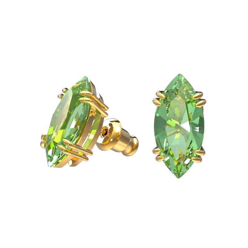 Swarovski Gema earrings for women green #candy# 5614453 зелёный