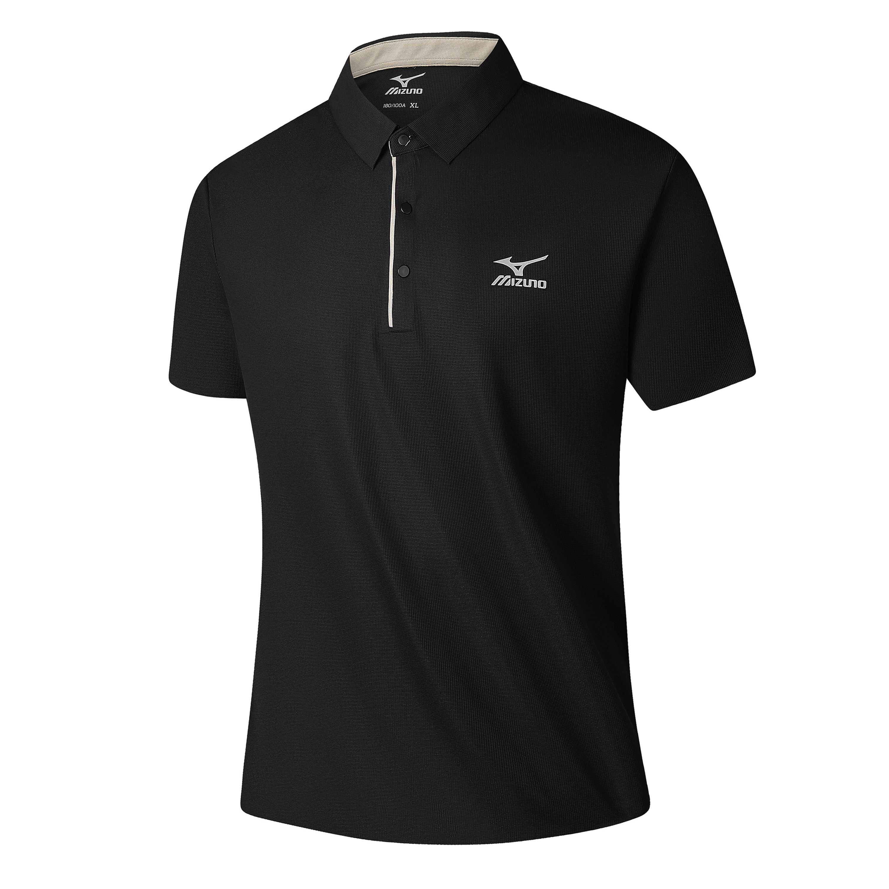 Унисекс рубашки-поло Mizuno с воротником-поло, умеренного прямого кроя A2CA3133 M black