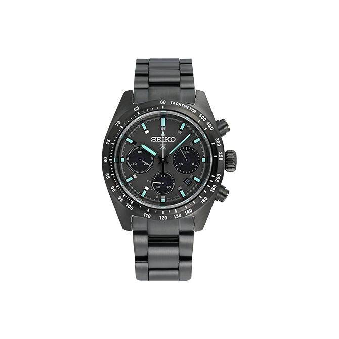 SEIKO PROSPEX Бизнес-часы на солнечной батарее с браслетом из нержавеющей стали Мужские часы Черный циферблат SSC917P1 Black Regular Watch Box black