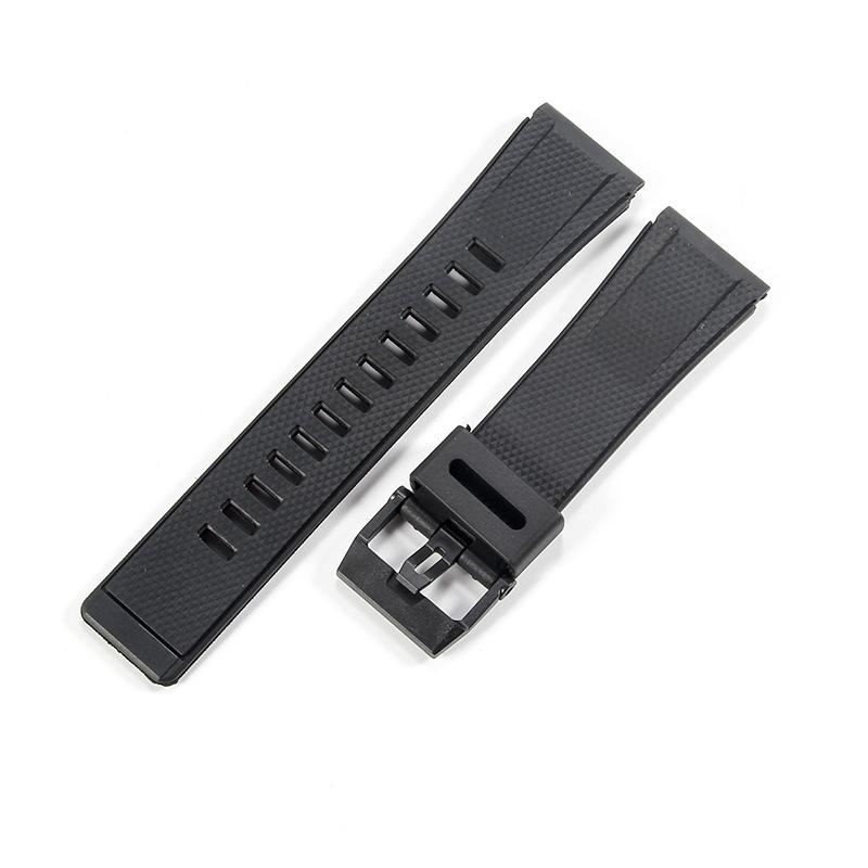 Подходит для Kasiou GA2000 Силиконовый ремешок PRG-600 PRW-6600 PRG-650 Смоляные аксессуары Мужские [interface width] 24mm чёрный Dong auto parts