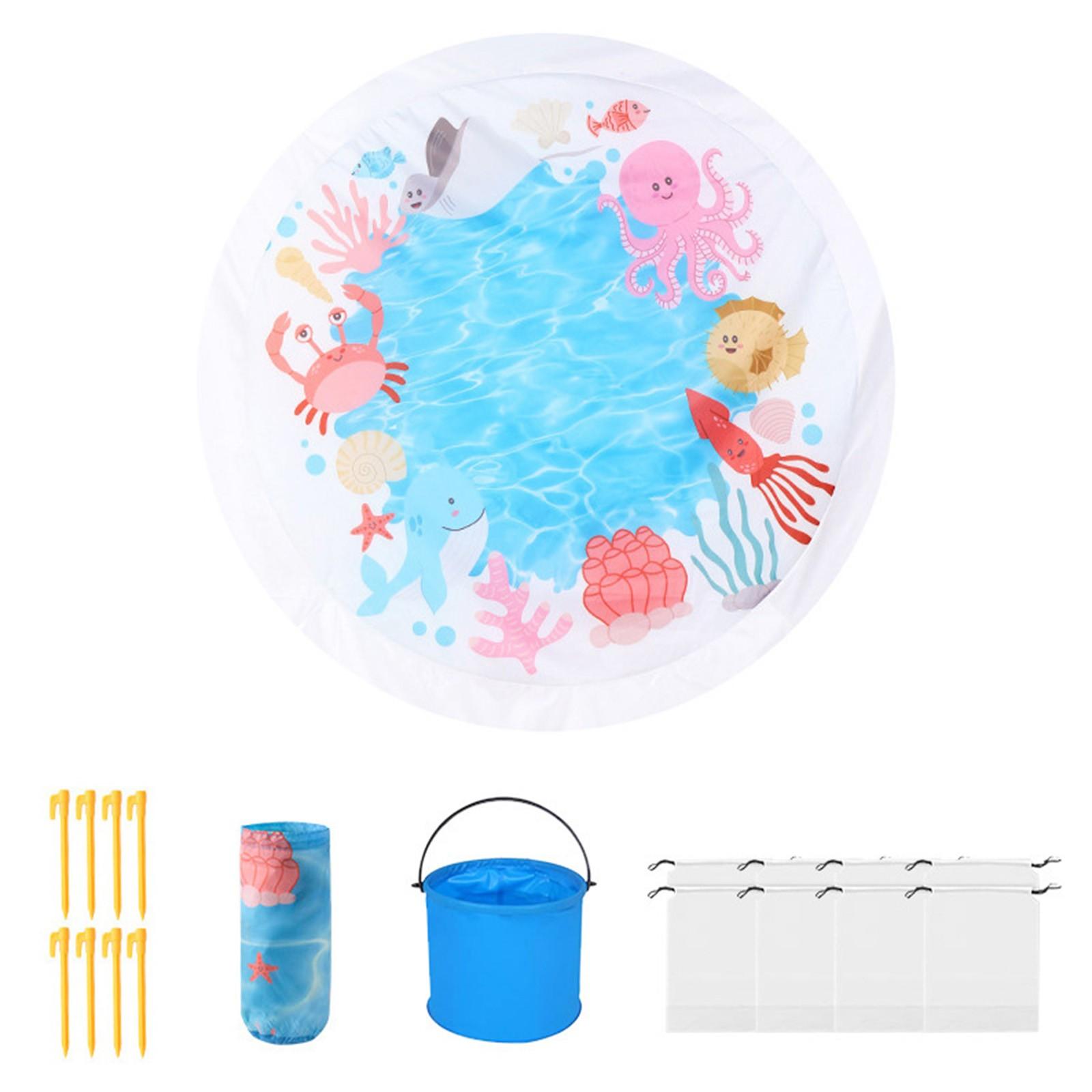 Baby Beach Swimming Pool Outdoor Portable Beach Mat One Size белый HongD