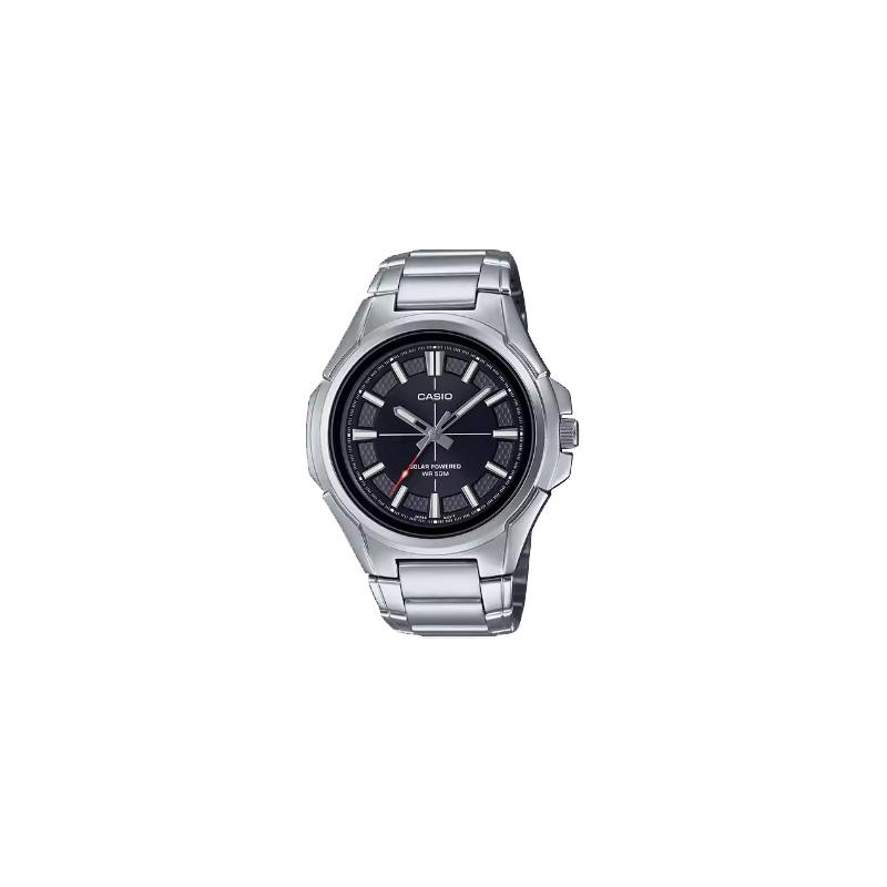 Casio Analogue Series 50M Water Resistant Quartz Movement Stainless Steel Strap Watch Men watches Black MTP-RS100D-1 Black Dial black