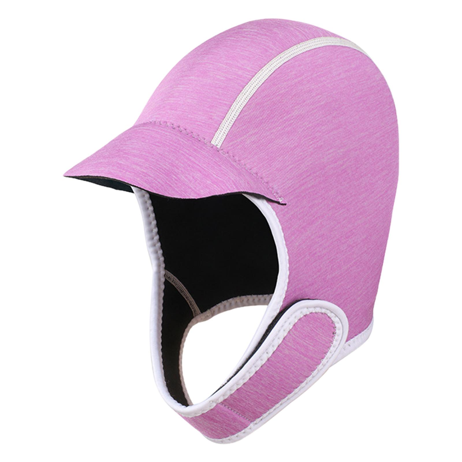 Scuba Diving Hood 2mm With Chin Strap Surfing Cap Thermal Hood For Swimming Kayaking Snorkeling Sailing Canoeing Water Sports pink #1 black Shinelover
