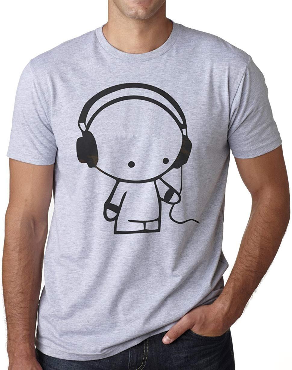 Наушники Музыка Beats Футболка Инди Wave Вертушки Underground Elektro Sound Master Dj Emo S 4Xl S gray 91460000MAC02JX526