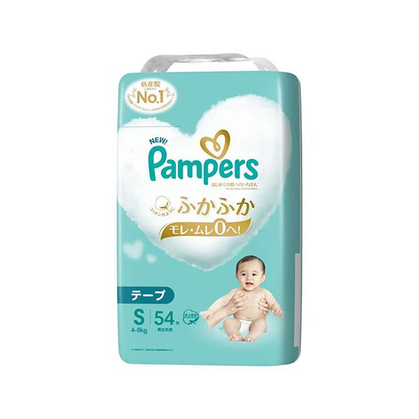 P&G P&G Япония Pampers Подгузники унисекс (лента) S 54 штуки white BeautyGlam