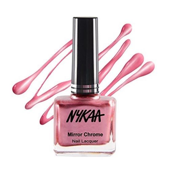Лак для ногтей Nykaa Mirror Chrome - Розовый вихрь (Оттенок №177)(9 мл) pink Vedic India