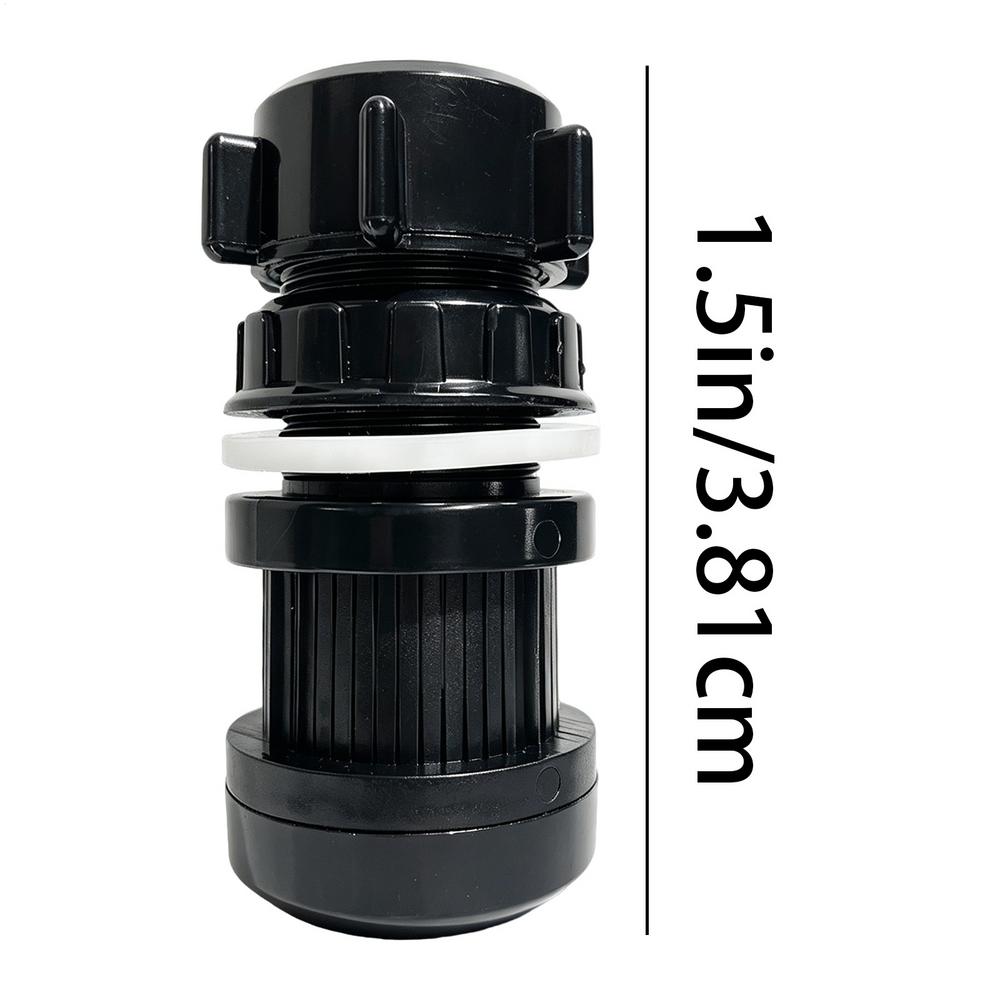 Pool Drain Plug Heavy Duty Replacement Parts Pool Drain Valve Filter Tank Plugs For Over Ground Inground Tank Indoor Outdoor чёрный Cozy Cottage-Relax