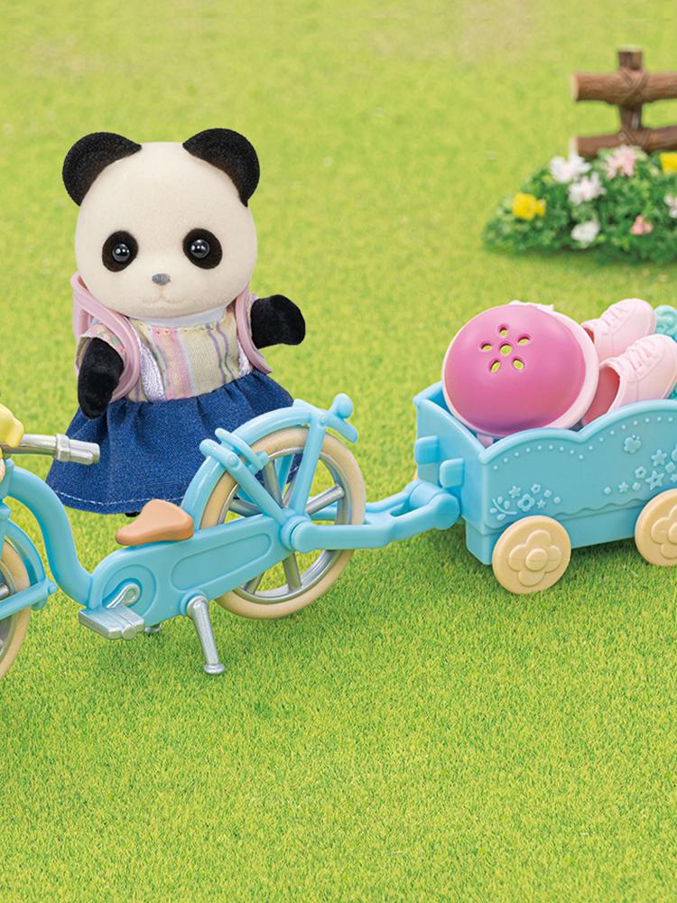 Sylvanian Families 5652 Набор «Велосипед и ролики для девочки-панды» white