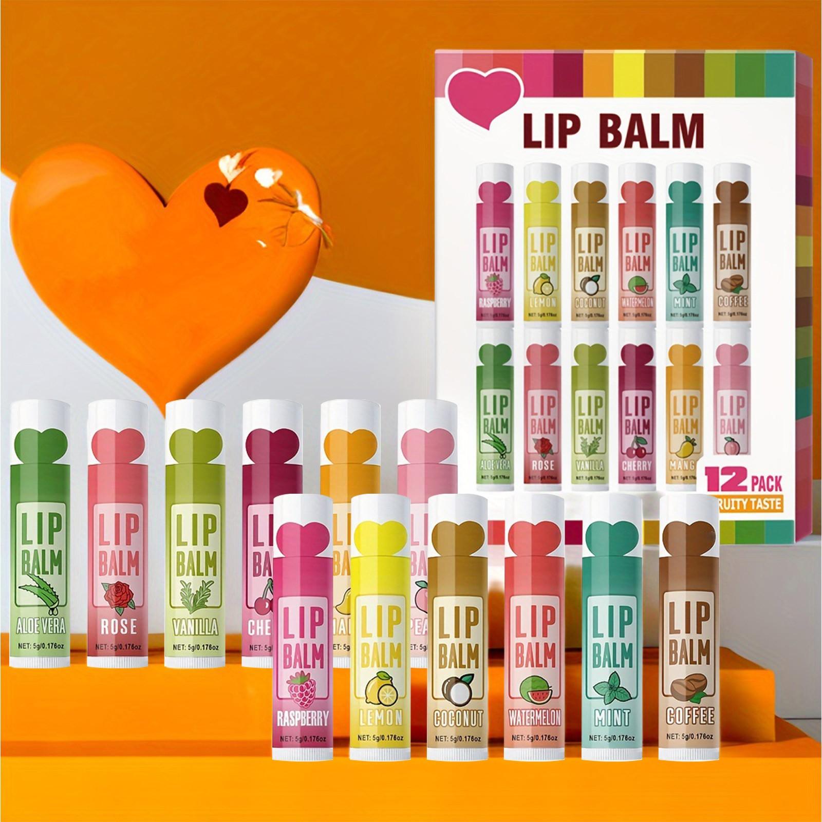 Набор помад Fruit Lipstick 12 натуральных бальзамов для губ Подарки для девочек Подарочный набор бальзамов для губ Увлажняют губы One Size белый Anklet