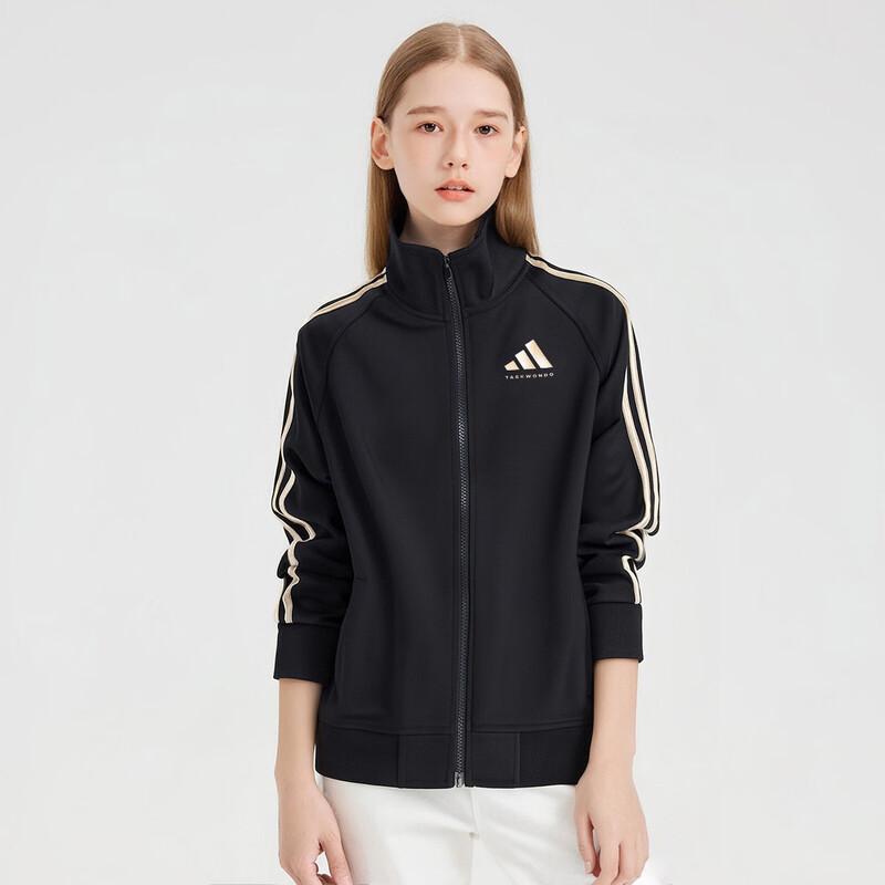 Спортивная куртка Adidas для детей с воротником-стойкой TR30JTK 140 black