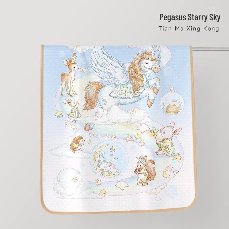 Large Waterproof & Breathable Pure Cotton Baby Changing Mat, Washable & Dirt-Proof, Mother & Baby Grade 50x70 cm white Dental Clinic