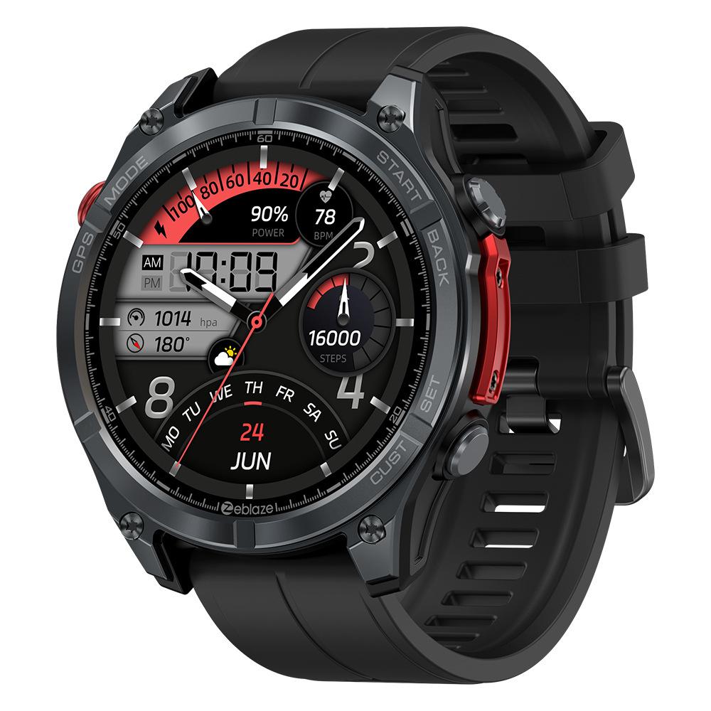 Умные часы Stratos 4 GPS с 1,43-дюймовым AMOLED-дисплеем, встроенным компасом, барометрическим альтиметром, фонариком, функцией голосового вызова gray Watvise