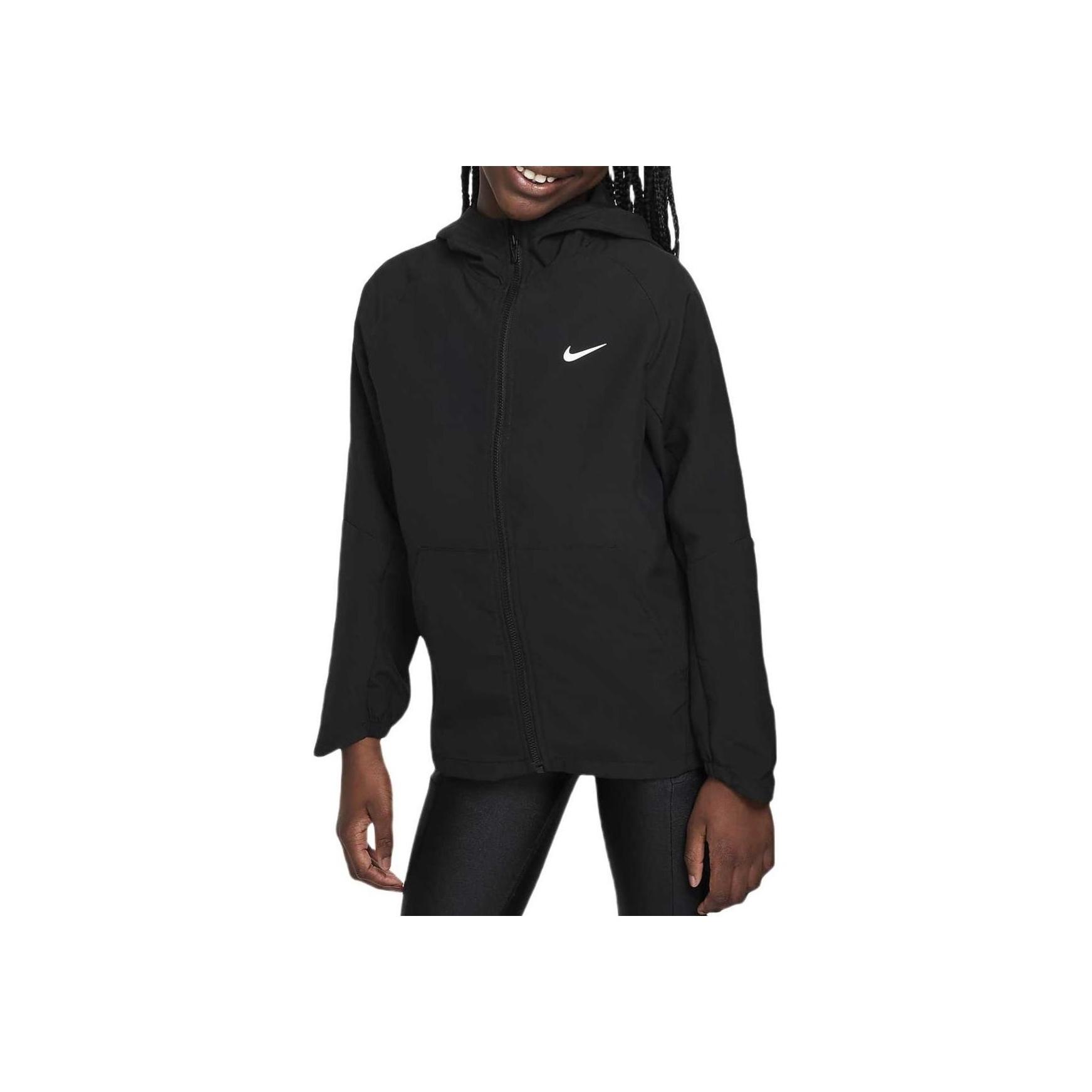 Nike Детская тренировочная куртка Dri-FIT с защитой от УФ-излучения (ФЗ5213-010) S black
