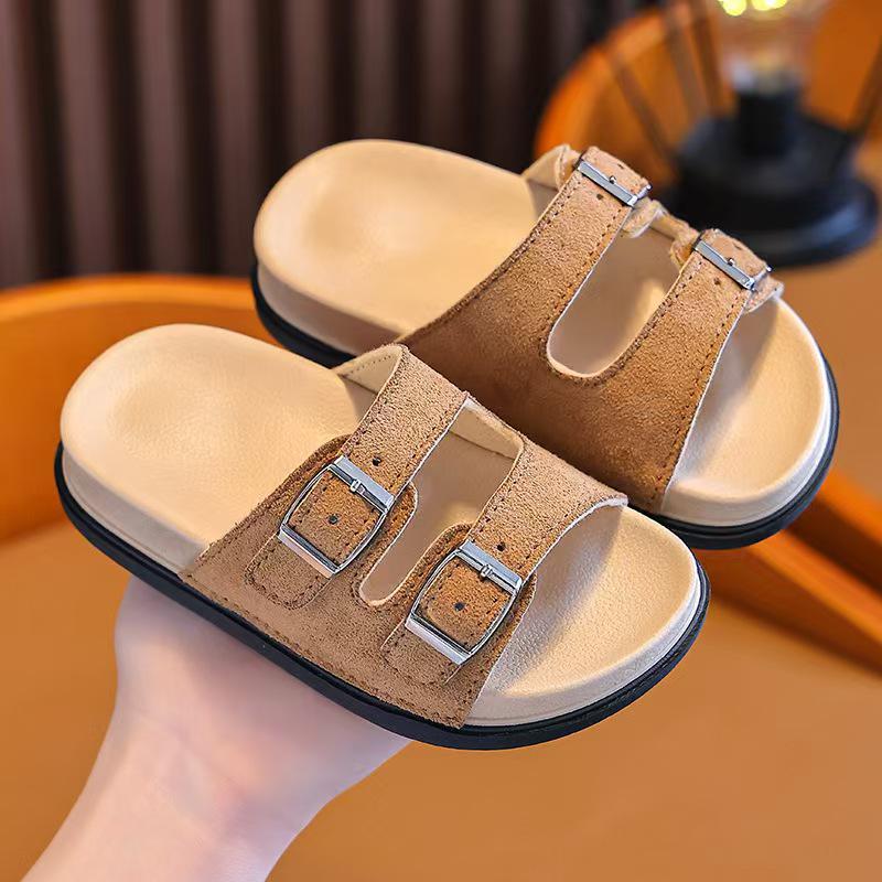 Летние детские сандалии: Мягкая подошва в стиле Birkenstock для мальчиков и девочек - Идеально подходит для приключений на природе и веселья на пляже 28-29 (Inner length 17CM, fits foot length 16CM) грязно-белый Dental Clinic