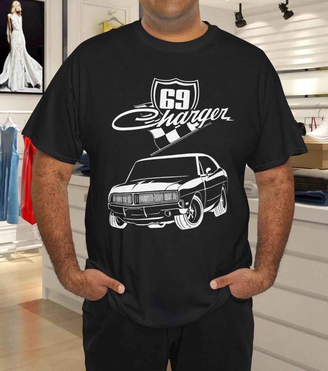 Men s and Women s T-shirts Mopar 1969 Charger T-Shirt XXL brown No.7 Fashion Apparel