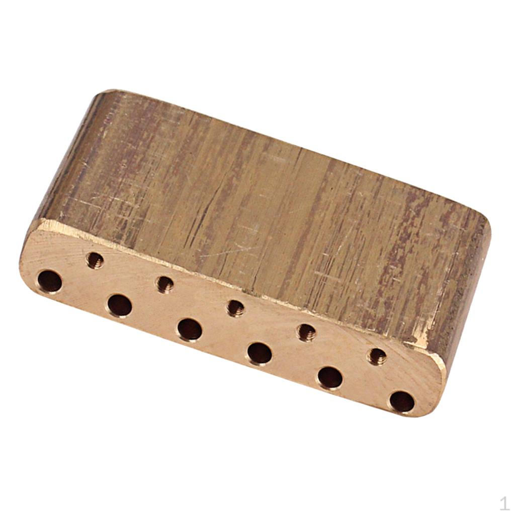 Изысканная латунная гитара бридж основание тремоло блок для Strat ST Electric DIY beige Handy Hobbies